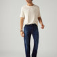Men's 555 Blue Relaxed Straight Fit Mid Rise Commuter Jeans - Styleshot View