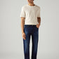 Men's 555 Blue Relaxed Straight Fit Mid Rise Commuter Jeans - Front View