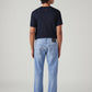 Men's 555 Light Blue Relaxed Straight Fit Mid Rise Commuter Jeans - Back View