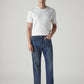Men's 555 Dark Blue Relaxed Straight Fit Mid Rise Commuter Jeans - 5c59dd2a-f470-48ce-bf55-a04f207d8f8f View