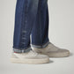 Men's 555 Dark Blue Relaxed Straight Fit Mid Rise Commuter Jeans - Detail View