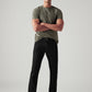 Men's 513 Black Slim Straight Fit Mid Rise Jeans - Styleshot View