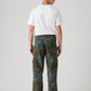 Men's Olive Extra Baggy Fit Mid Rise Cargos - Back View