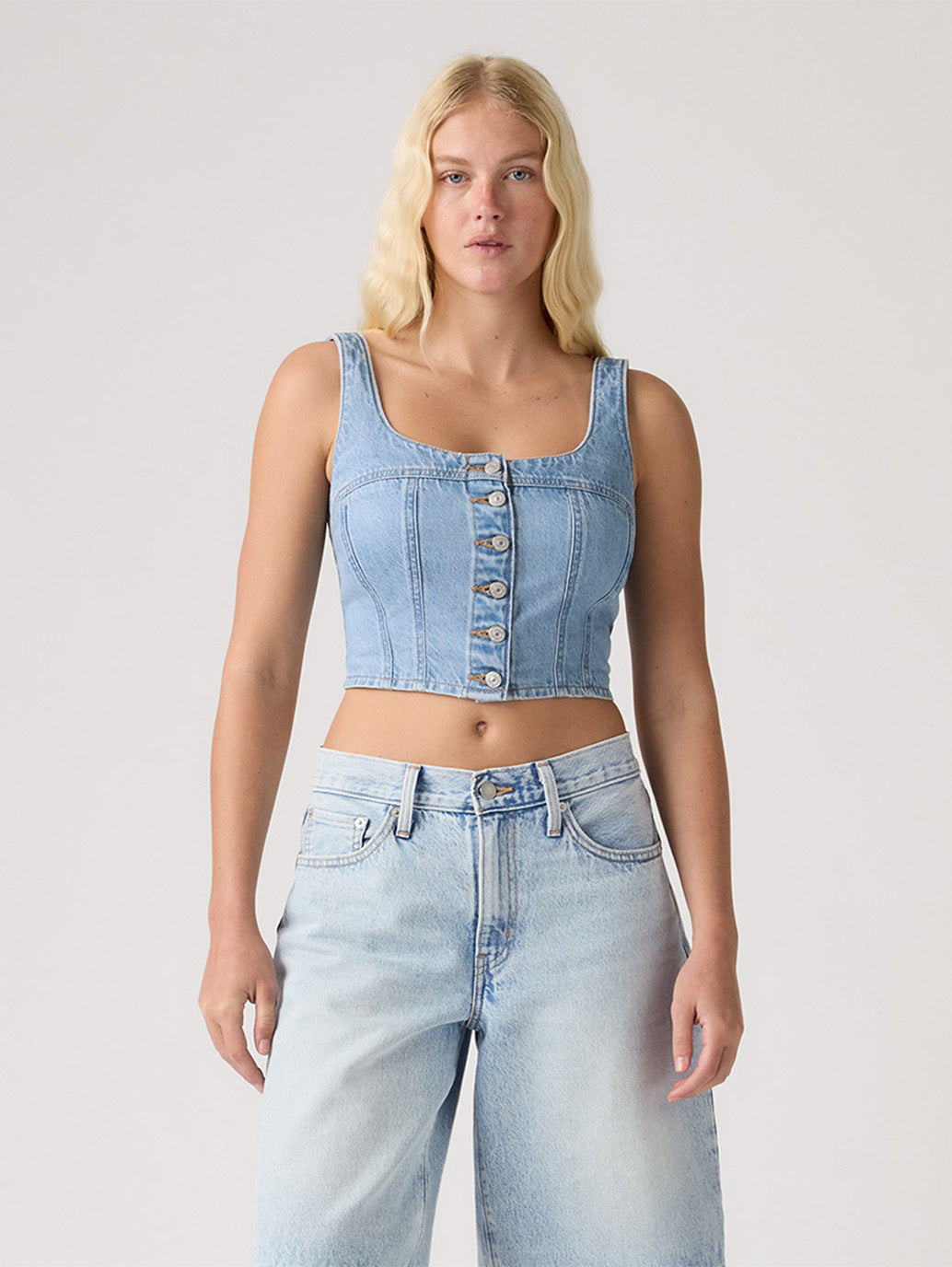 Levi's® Women's Audra Seamed Top - Front View