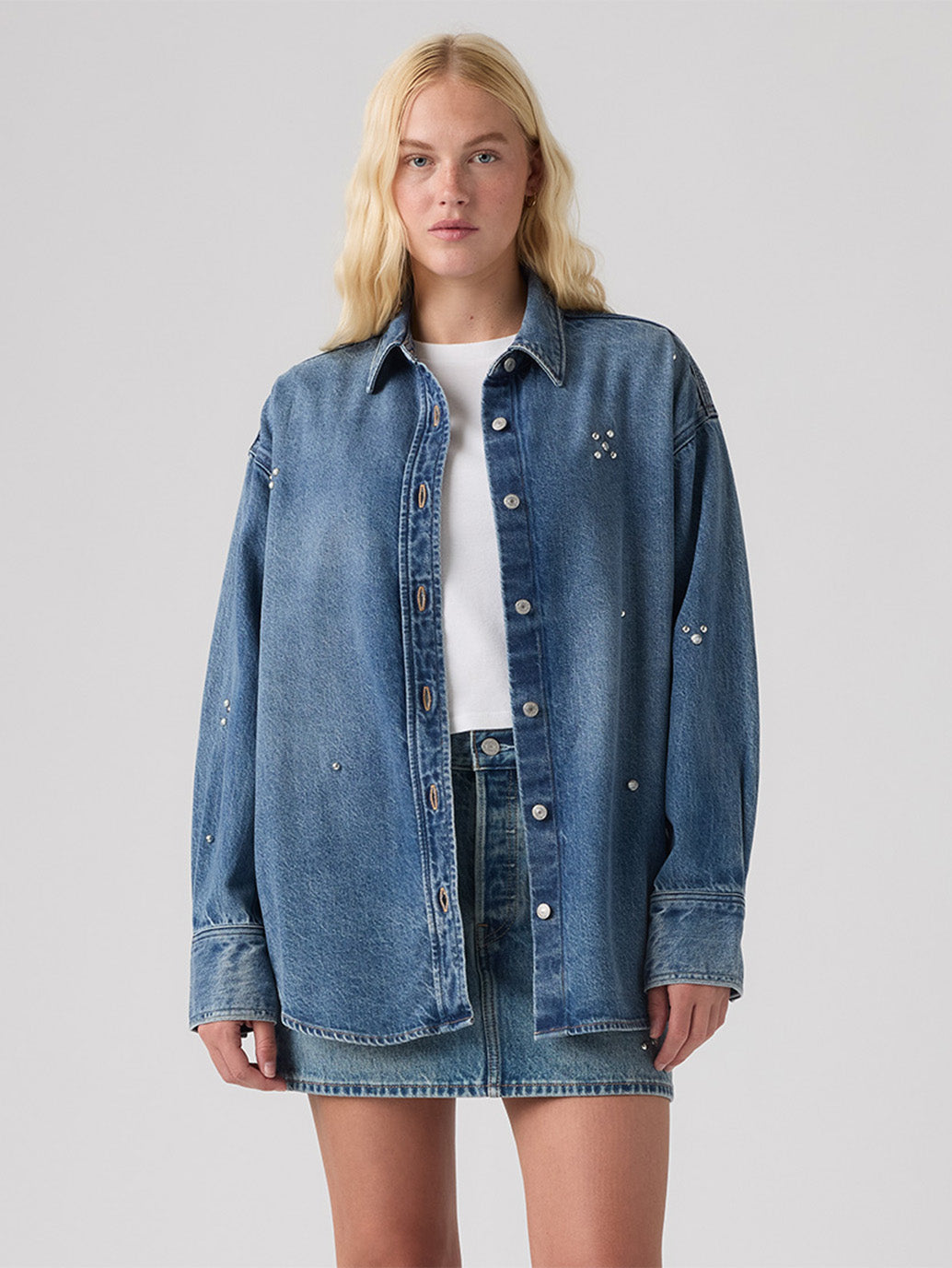 Levi's® Women's Jordan Denim Shirt - Front View