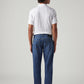 Men's 541 Blue Athletic Tapered Fit Mid Rise Redloop Jeans - Back View