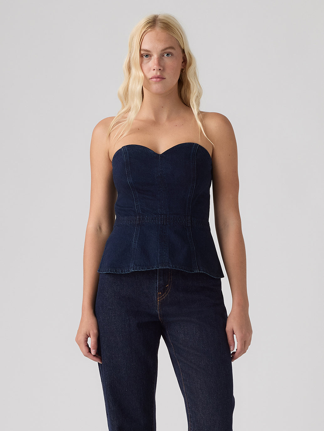 Women's Solid Slim Fit Tube Top