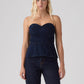 Women's Solid Slim Fit Tube Top - Front View