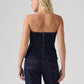 Women's Solid Slim Fit Tube Top - Back View