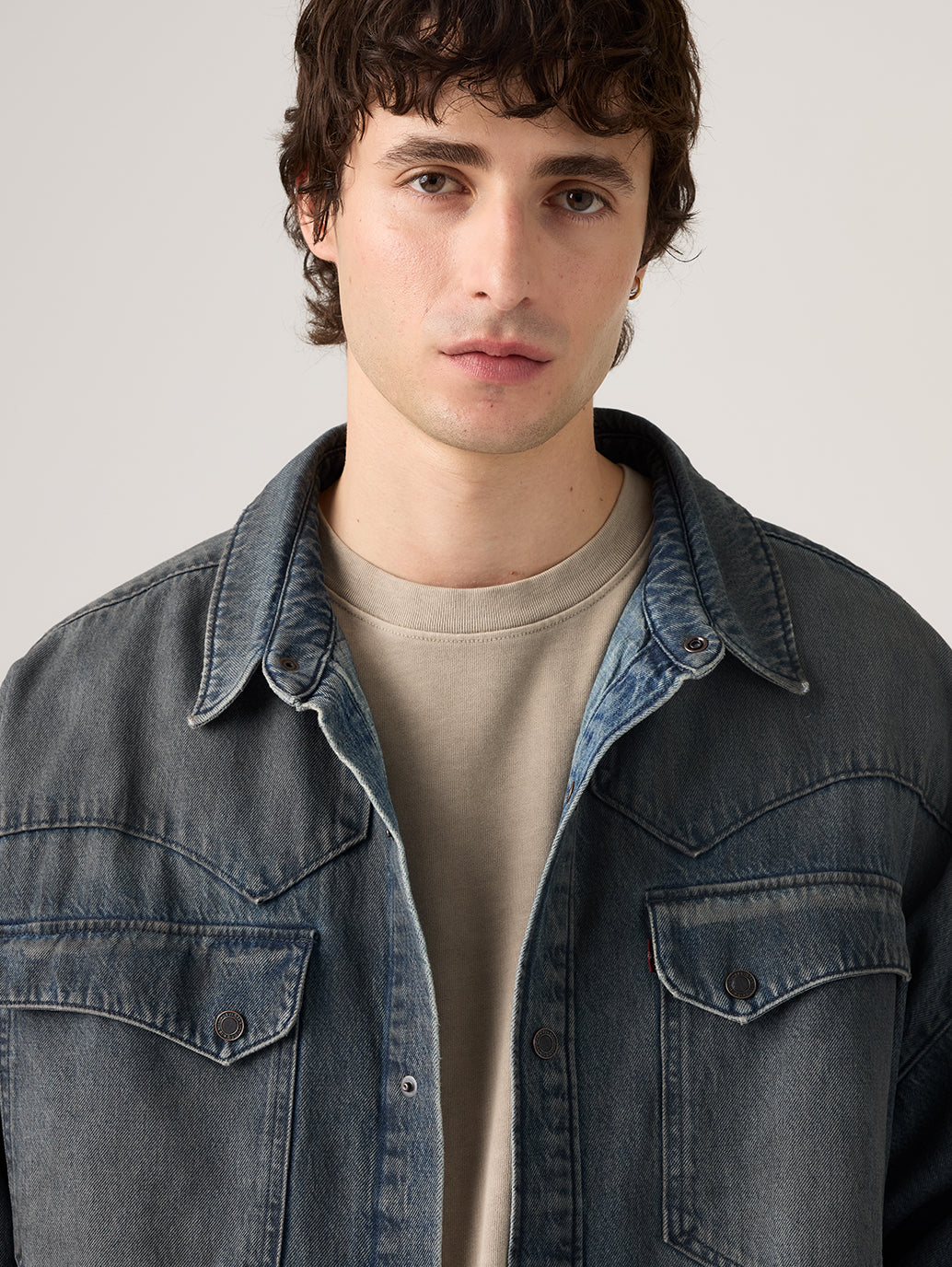 Levi's® Men's Lenox Western Overshirt - detail View