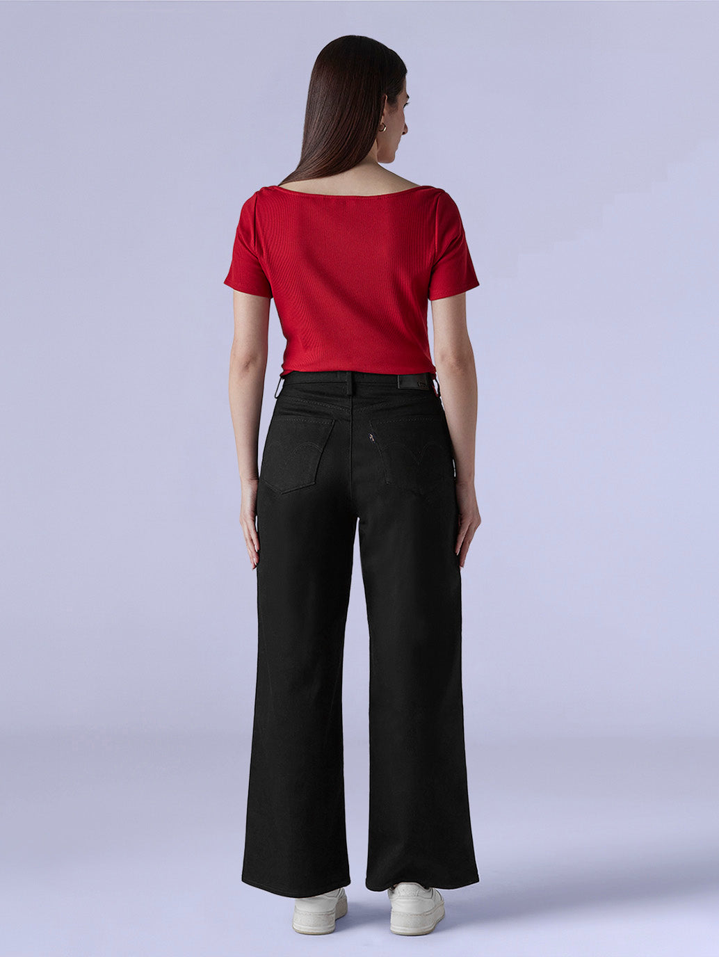 Women's Wide Leg Fit High Rise Redloop Cinched Jeans - d339e57e-b1df-4fc8-83ab-be4aadda5bf9 View