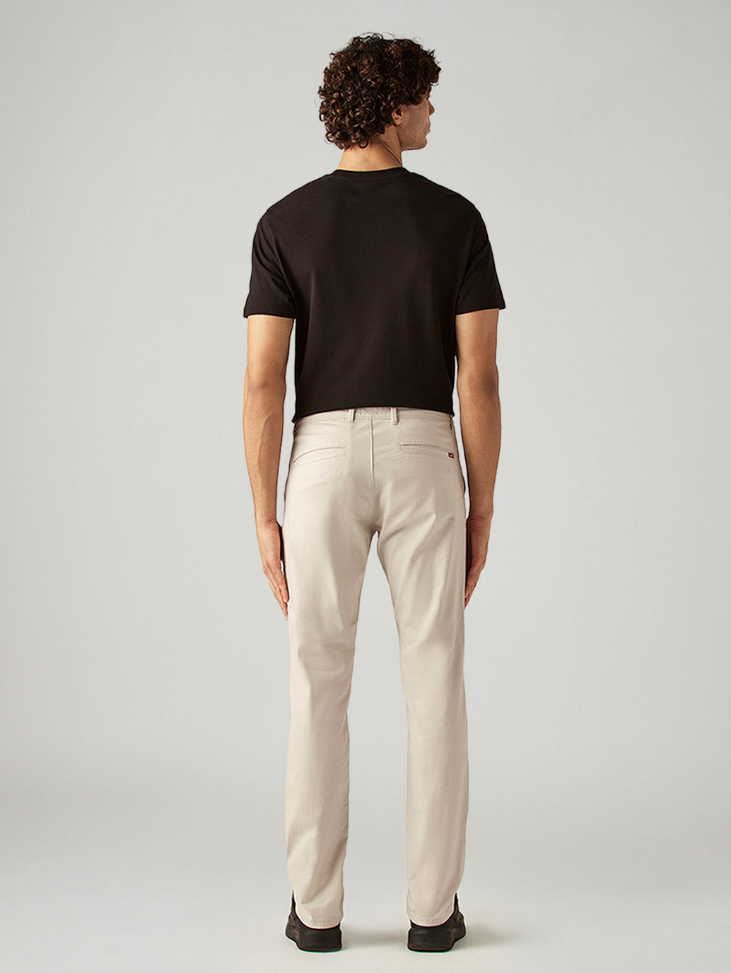 Men's 511 Beige Slim Fit Mid Rise Chinos - Back View