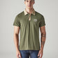 Men's Colorblock Loose Fit Pique Polo T-shirt - Front View