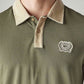 Men's Colorblock Loose Fit Pique Polo T-shirt - Detail View