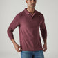 Men's Solid Maroon Pique Polo T-Shirt - Styleshot View