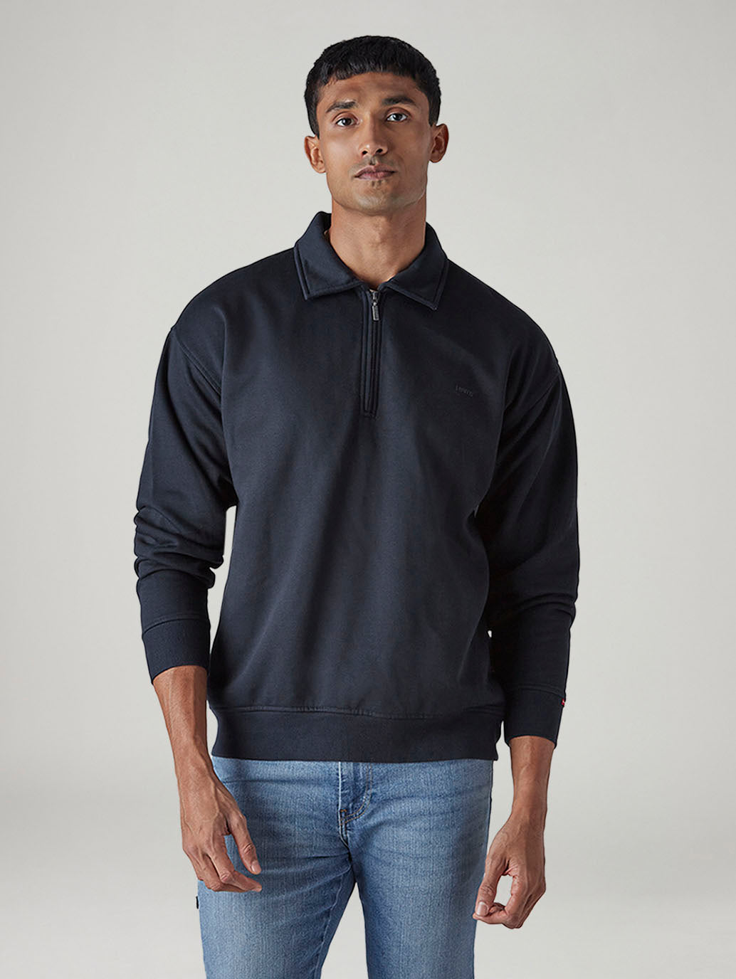 Men's Solid Boxy Fit Sweatshirt - 20 View