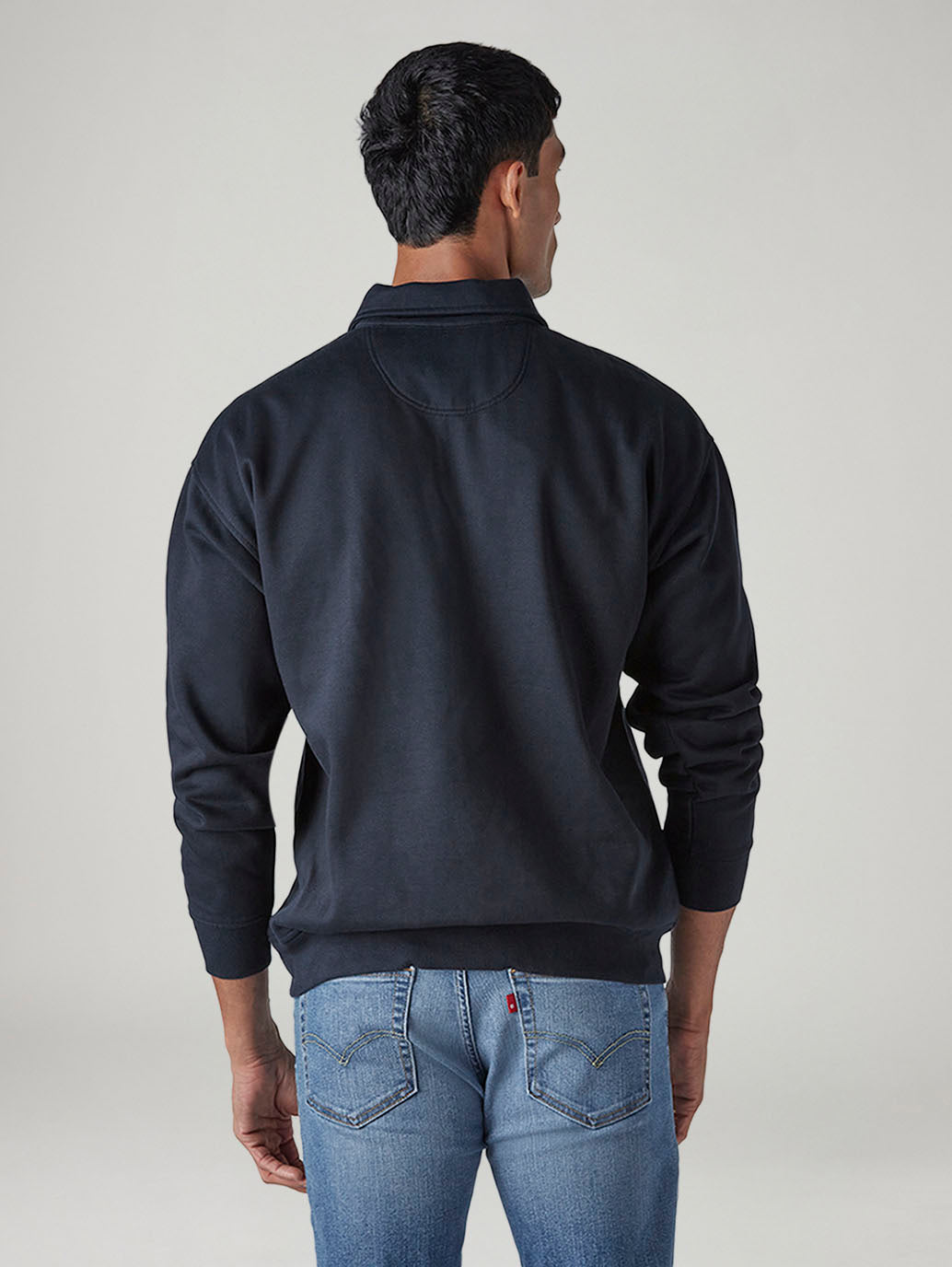 Men's Solid Boxy Fit Sweatshirt - 20 View