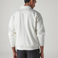 Men's Solid Boxy Fit Sweatshirt - Back View