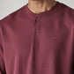 Men's Solid Regular Fit Waffle T-Shirt - detail View