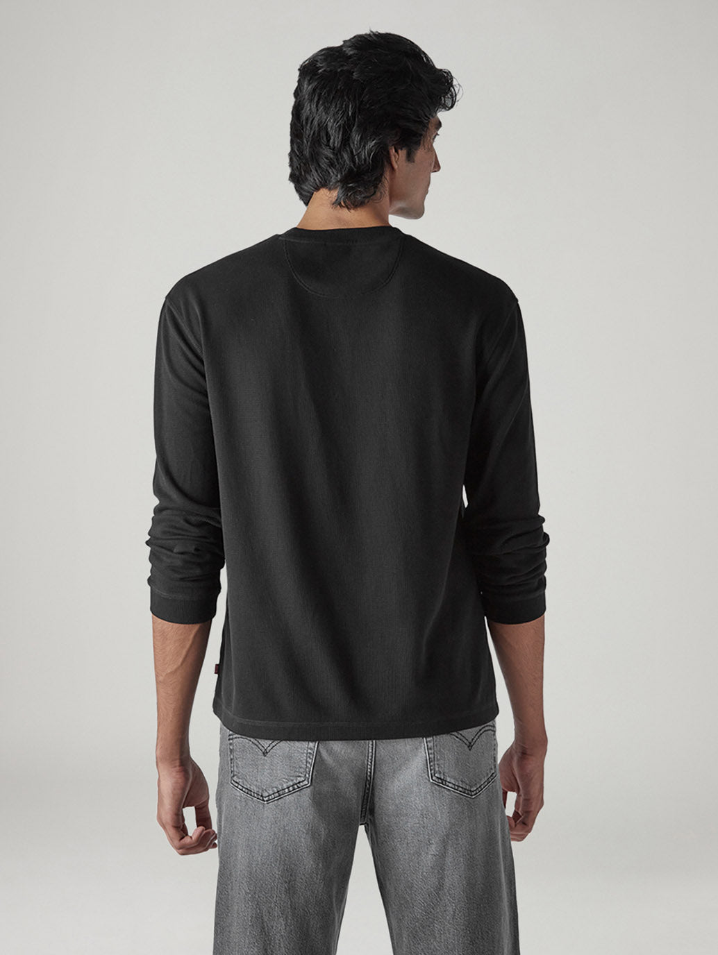 Men's Solid Regular Fit Waffle T-Shirt - 20 View