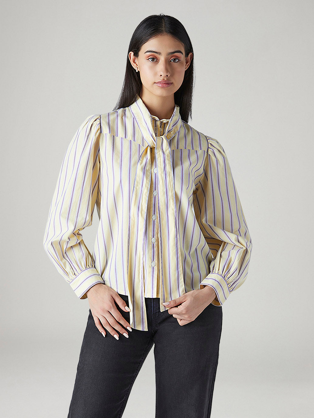 Women's Striped Regular Fit Top