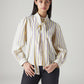 Women's Striped Regular Fit Top - Front View