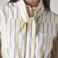 Women's Striped Regular Fit Top - Detail View