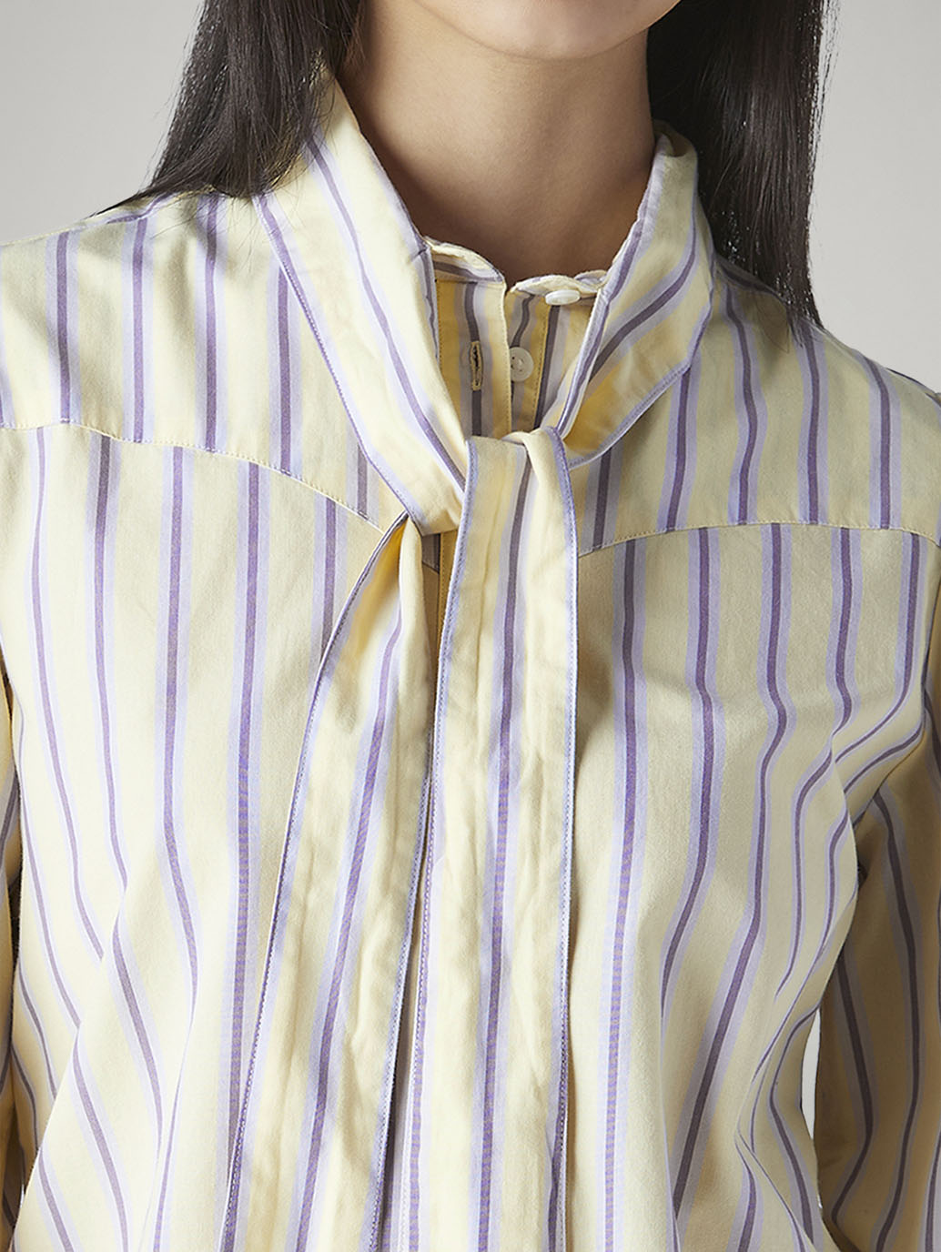 Women's Striped Regular Fit Top - Detail View