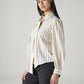 Women's Striped Regular Fit Top - Side View