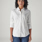 Women's Solid Slim Fit Poplin Shirt - Front View
