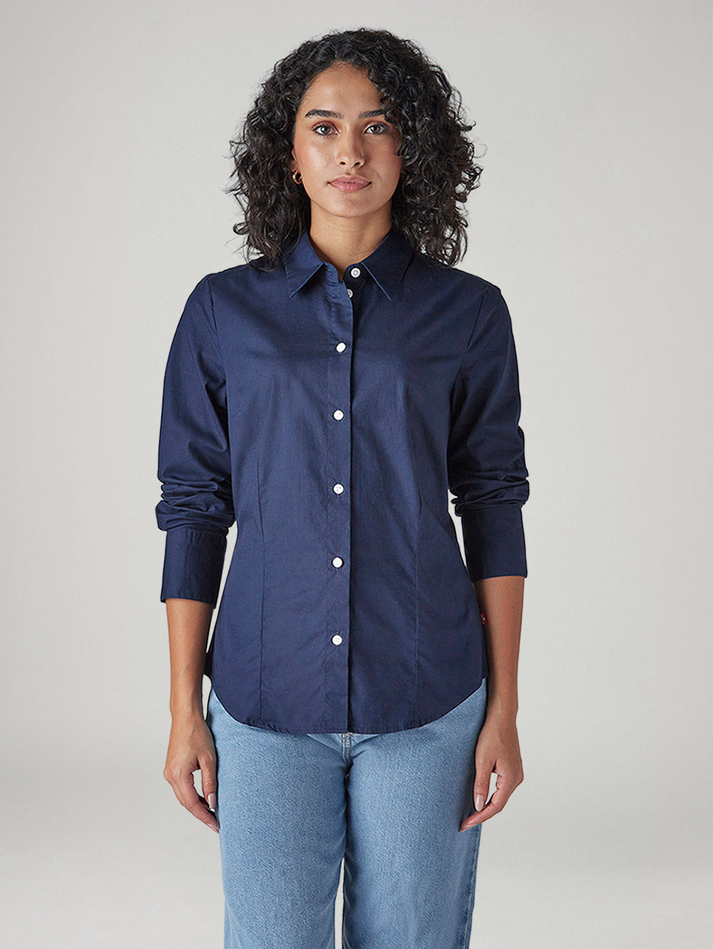 Women's Solid Slim Fit Poplin Shirt - 20 View