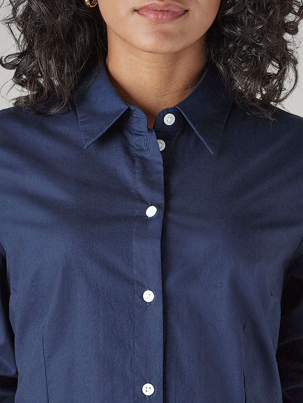 Women's Solid Slim Fit Poplin Shirt - 20 View
