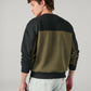 Men's Colorblock Regular Fit Sweatshirt - Back View