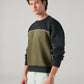 Men's Colorblock Regular Fit Sweatshirt - Side View