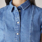 Women's Solid Regular Fit Shirt - Detail View