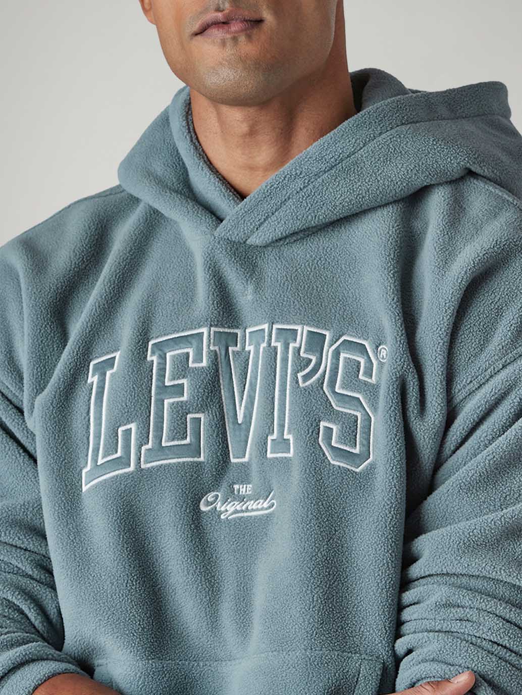 Men's Logo Printed Loose Fit Sweatshirt - detail View