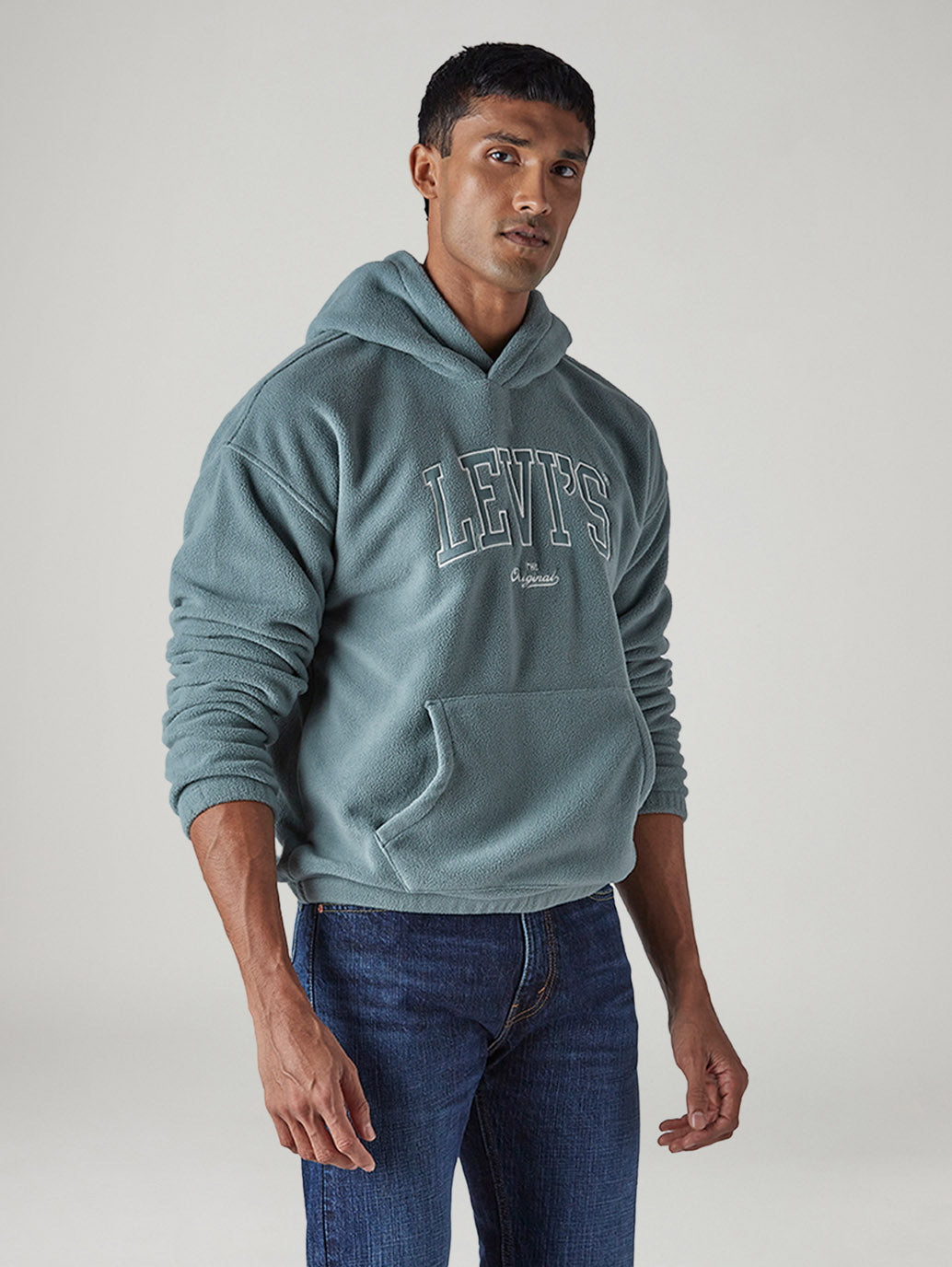 Men's Logo Printed Loose Fit Sweatshirt - Side View
