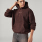 Men's Solid Regular Fit Hooded Sweatshirt - Styleshot View