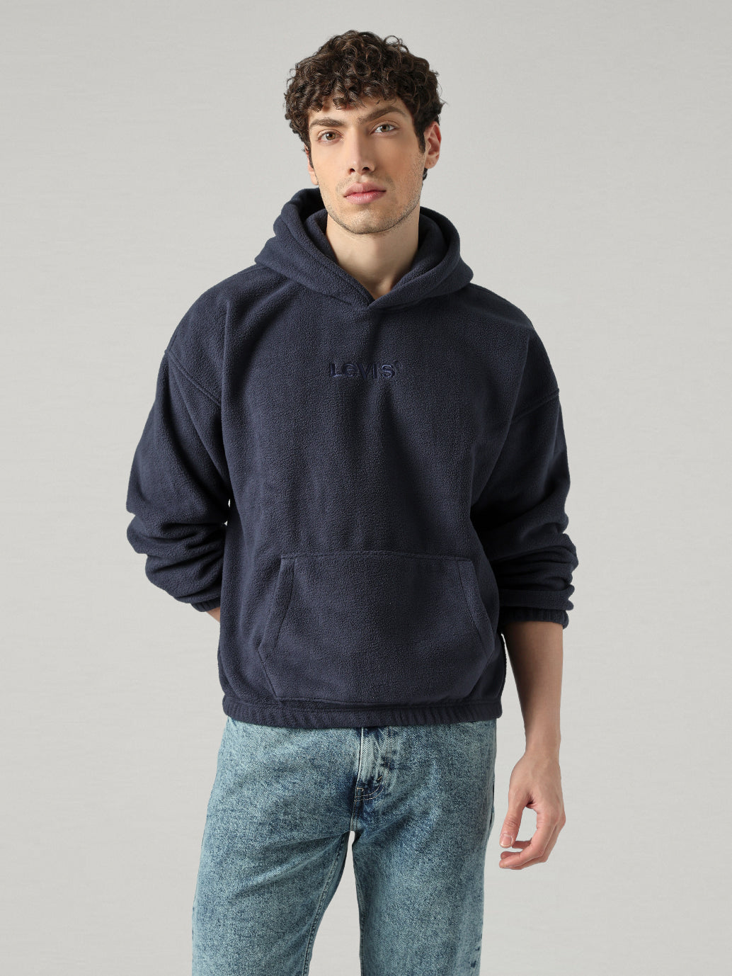 Men's Solid Regular Fit Sweatshirt - Front View