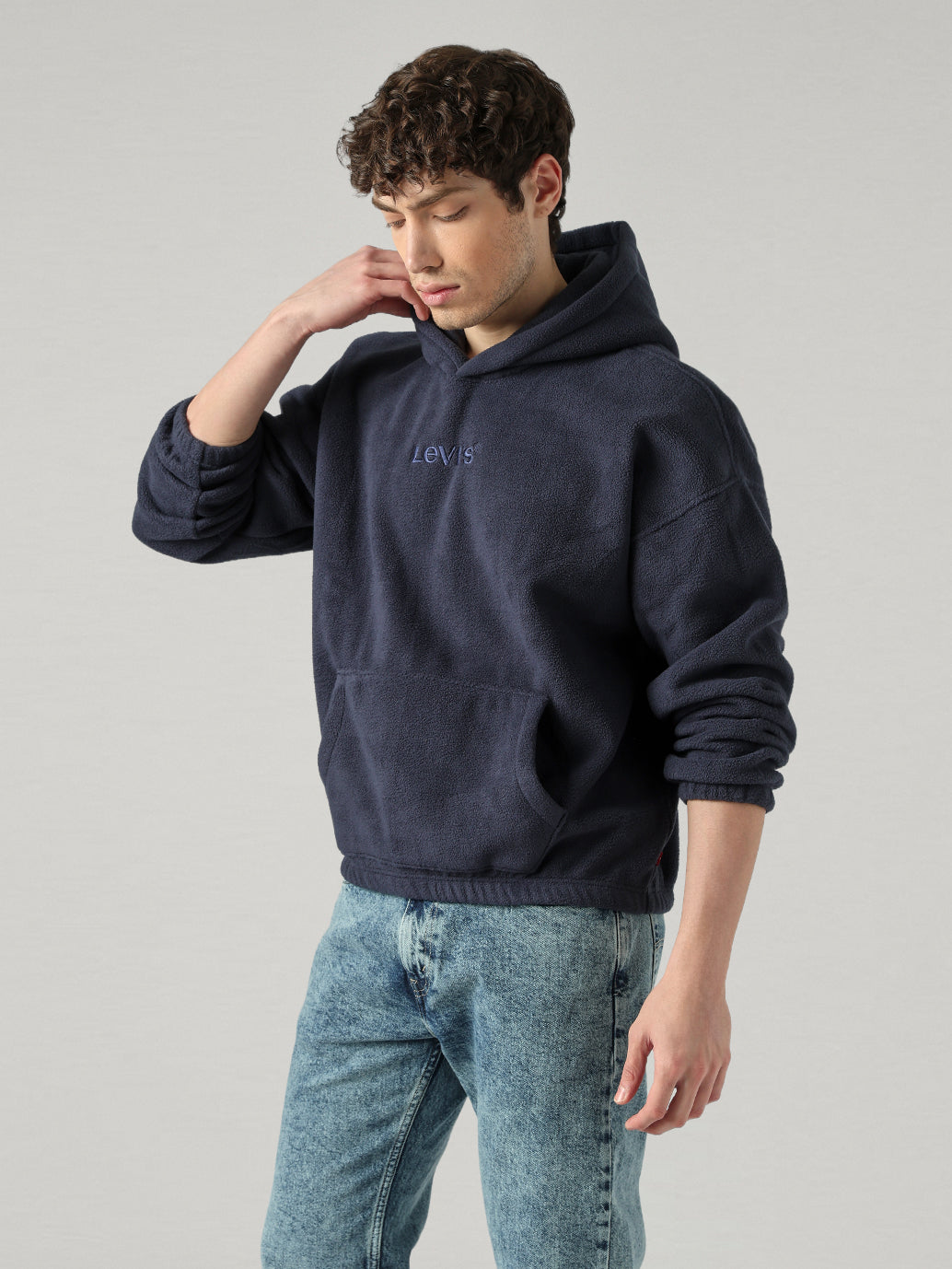 Men's Solid Regular Fit Sweatshirt - side View