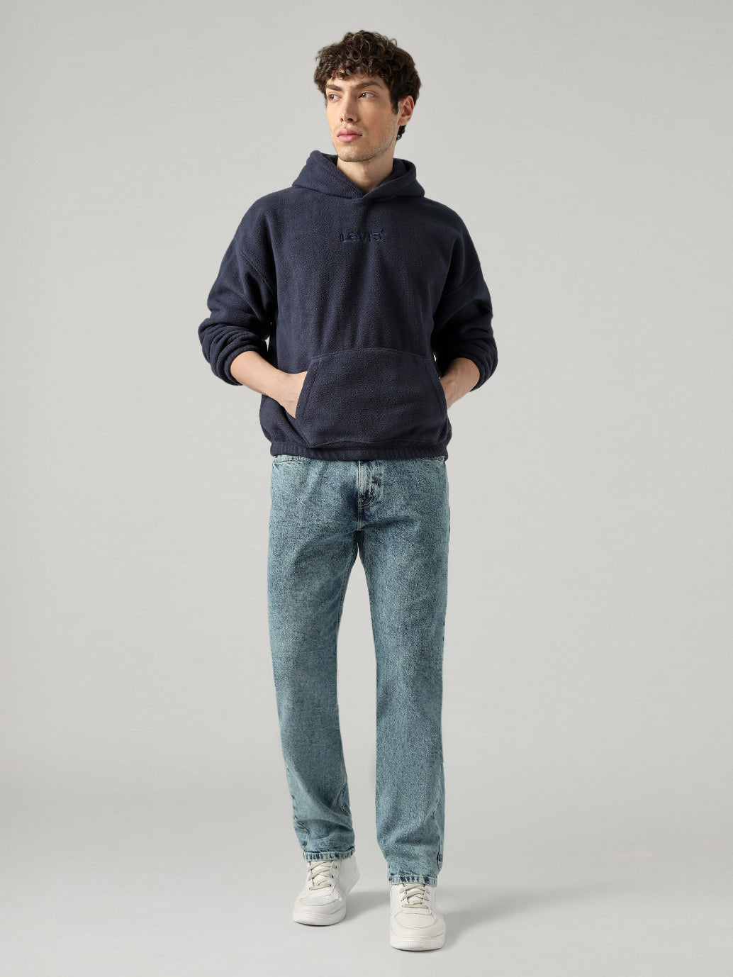 Men's Solid Regular Fit Sweatshirt - Full View