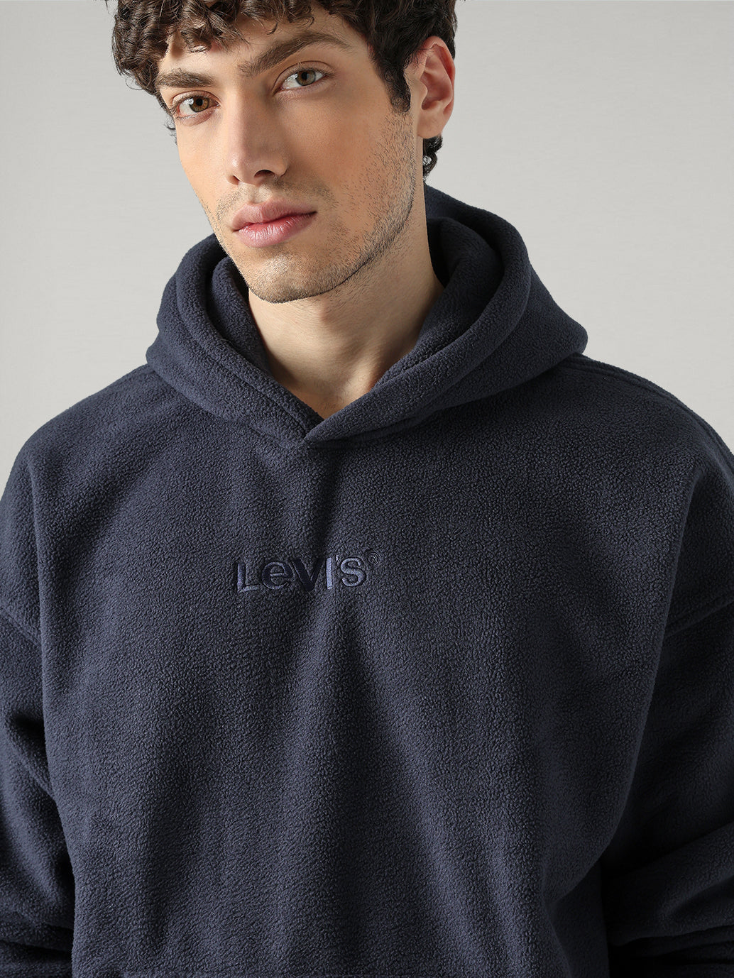 Men's Solid Regular Fit Sweatshirt - Detail View