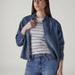 Women's Solid Regular Fit Denim Jacket - Styleshot View