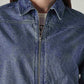Women's Solid Regular Fit Denim Jacket - Detail View