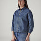 Women's Solid Regular Fit Denim Jacket - Side View