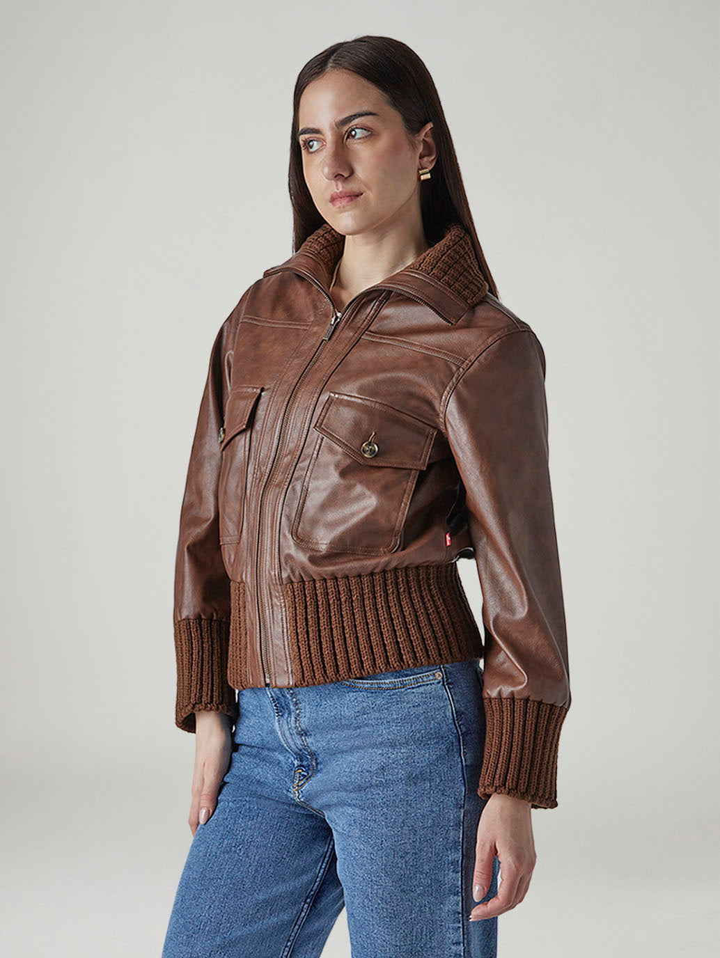 Women's Solid Slim Fit Jacket - 20 View