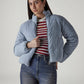 Women's Solid Relaxed Fit Puffer Jacket - Styleshot View