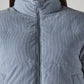 Women's Solid Relaxed Fit Puffer Jacket - Detail View