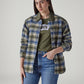 Women's Plaid Relaxed Fit Shacket - Styleshot View