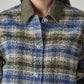 Women's Plaid Relaxed Fit Shacket - Detail View